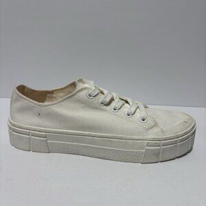 Mad Love Women’s Fran Platform Sneakers White, Size 11 M